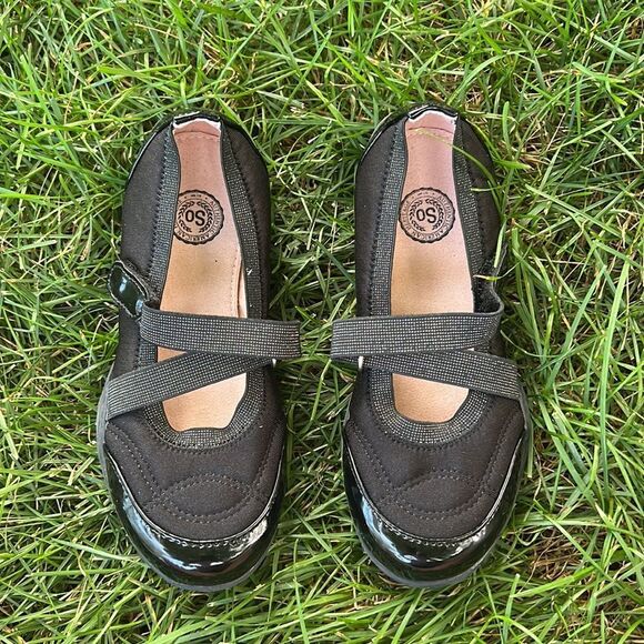 😊3/$30 Black & sparkle girls Sz 12 shoes by Authentic American Heritage EUC - Picture 1 of 11